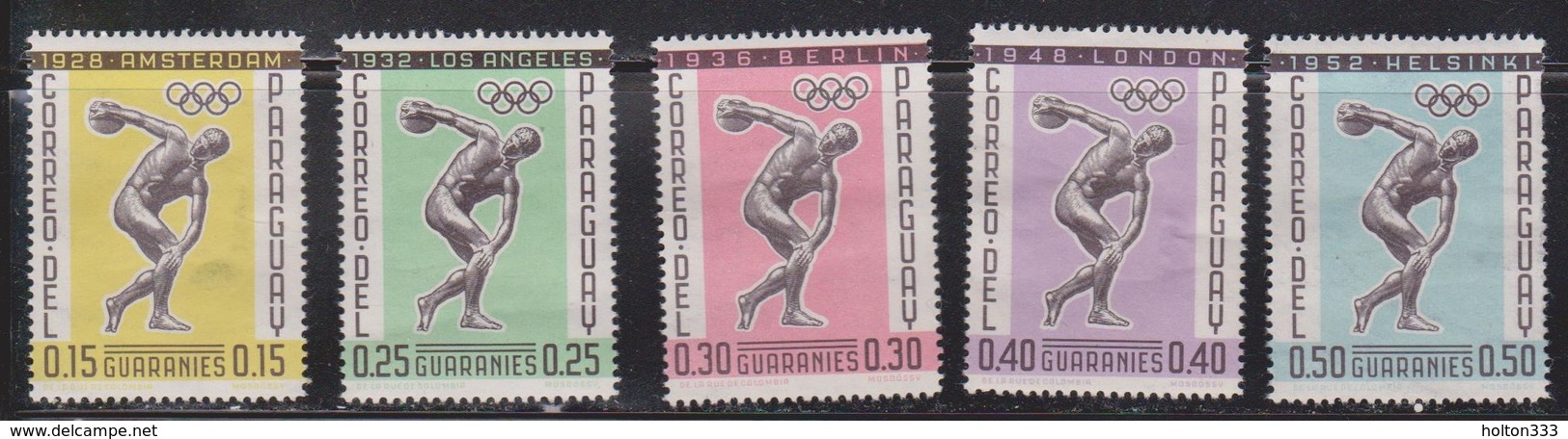 PARAGUAY Scott # 707-11 MH - Various Olympic Games - Paraguay