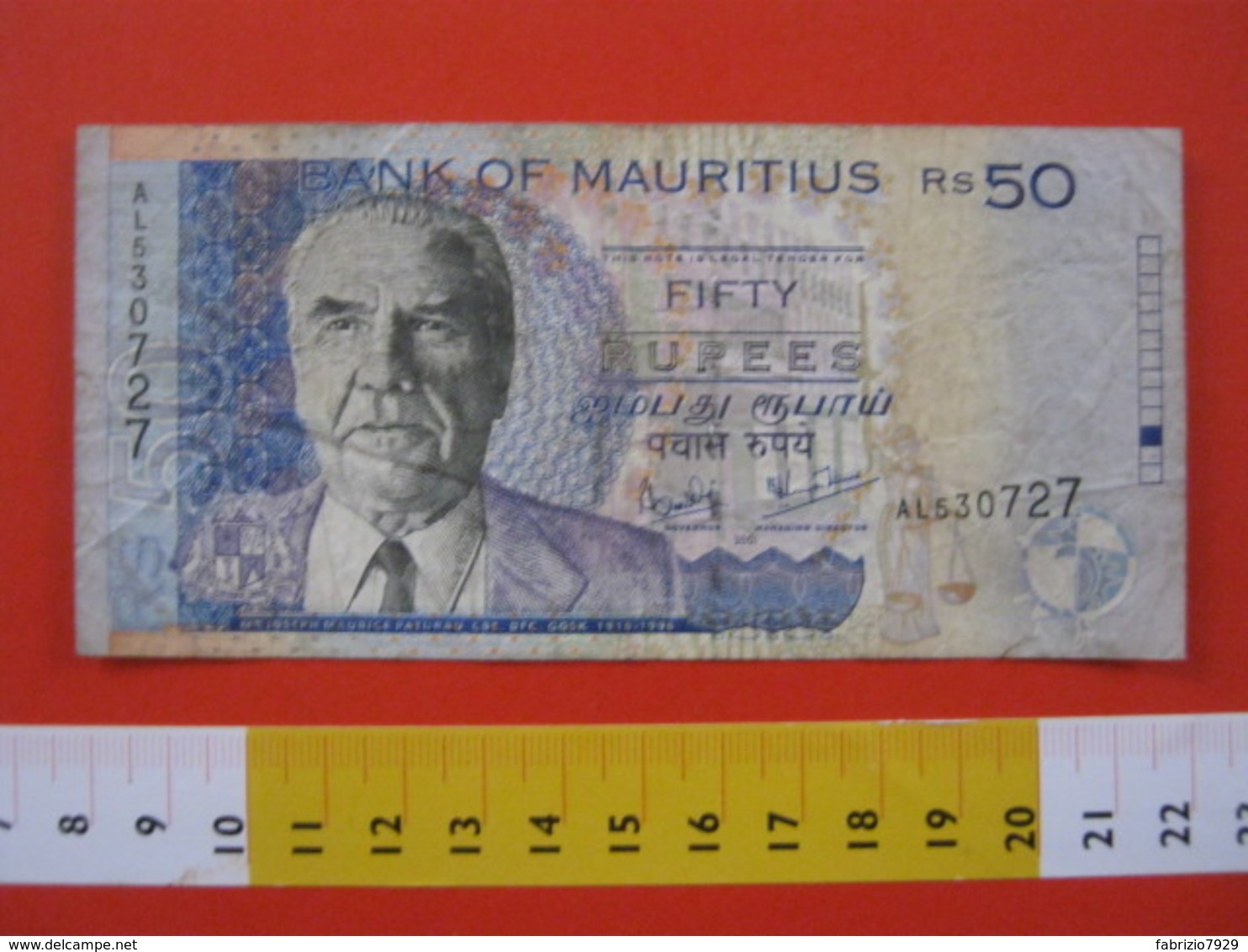 BN.01 BANCONOTA USATA VEDI FOTO - MAURITIUS 2001 / 50 RUPIE - Mauricio