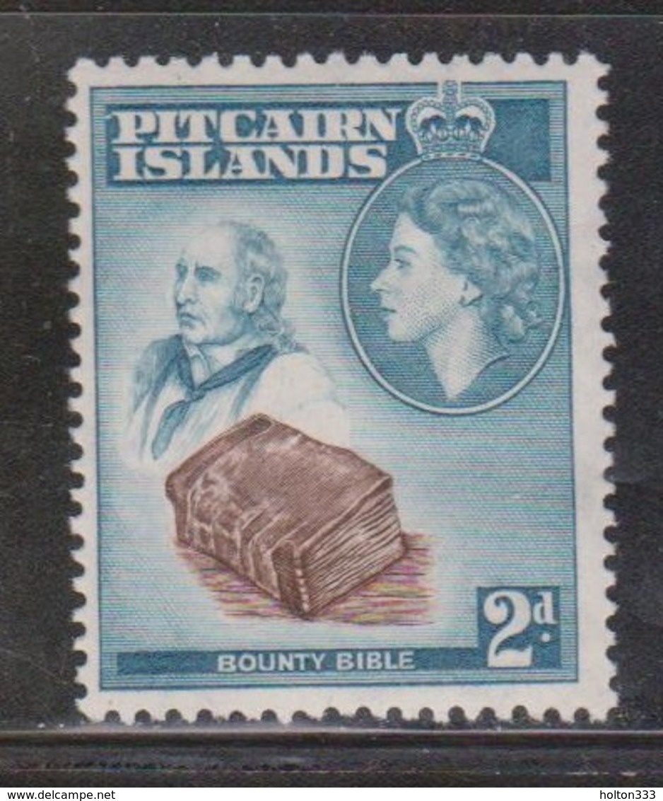 PITCAIRN ISLANDS Scott # 22 MH - QEII & Bounty Bible - Pitcairn Islands