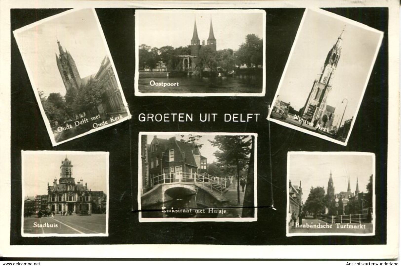 006746  Groeten Uit Delft  Mehrbildkarte Mit Faltleporello - Delft