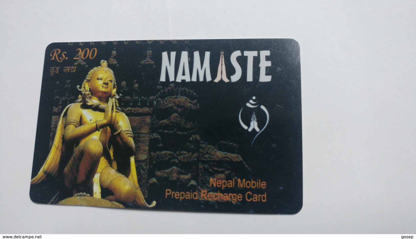 Nepal-NAMASTE-(prepiad Recharge Card)-(rs.200)-(6)-(2712197778411)-(31.12.2009)-used Card - Népal