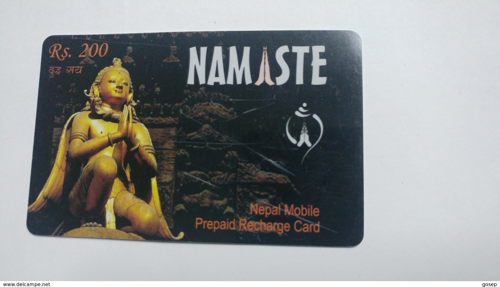 Nepal-NAMASTE-(prepiad Recharge Card)-(rs.200)-(7)-(1519320528608)-(31.12.2010)-used Card - Nepal