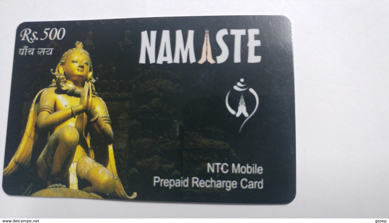 Nepal-NAMASTE-(prepiad Recharge Card)-(rs.500)-(7)-(6100897446015)-(31.12.2006)-used Card - Népal