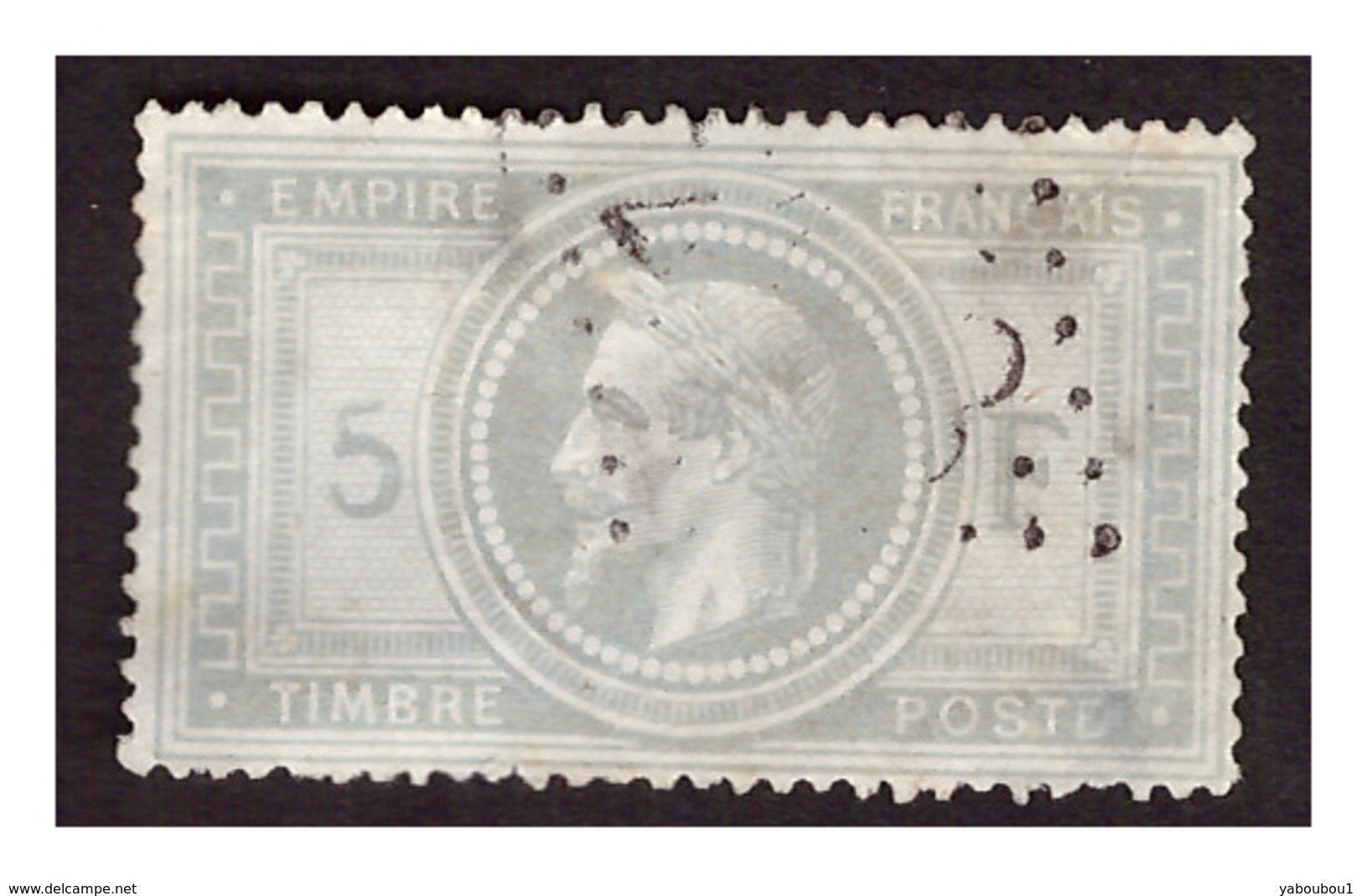 Timbre N° 33 OBL  Quelques Légers Clairs - 1863-1870 Napoléon III Lauré