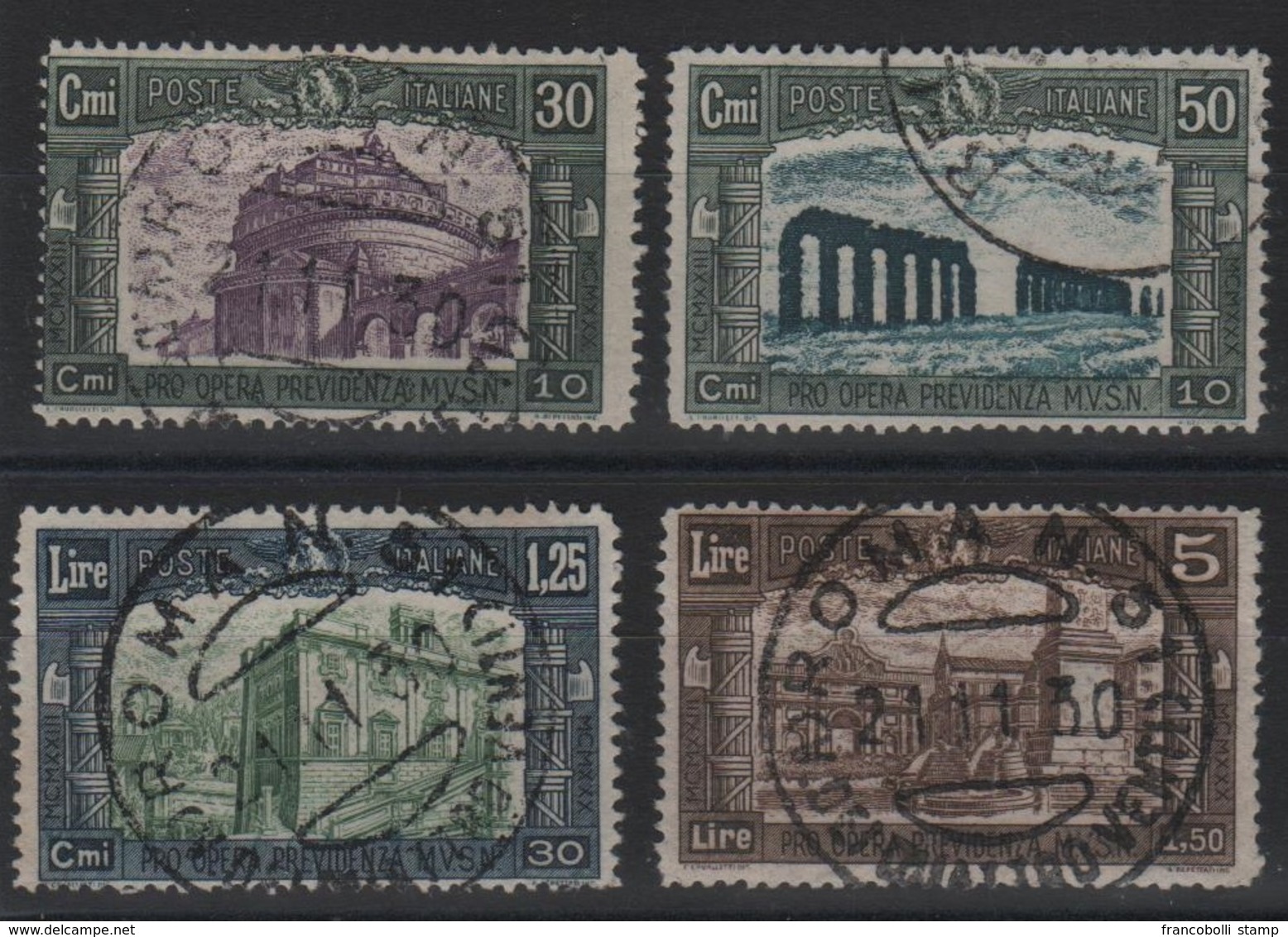 Francobolli Regno 1930 Milizia III Serie Cpl - Usados