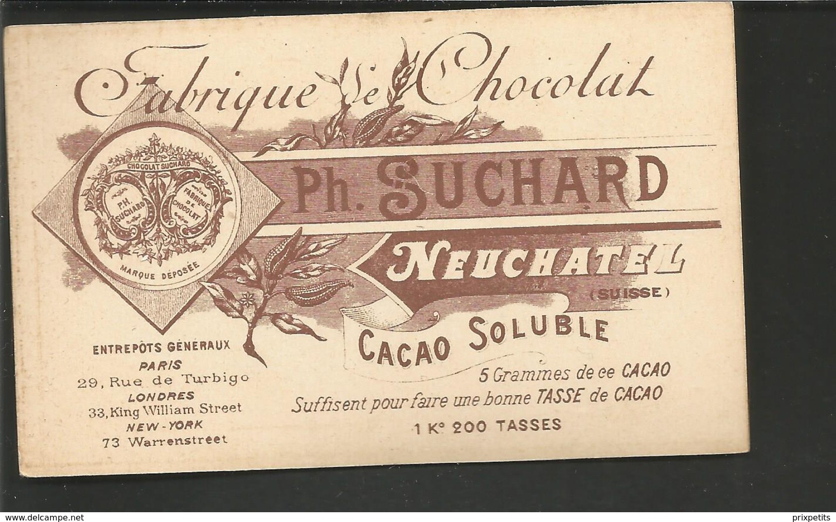 CHROMO SUCHARD NEUCHATEL SUISSE    ESPAGNE  TAUREAU  °° 477   °° - Suchard