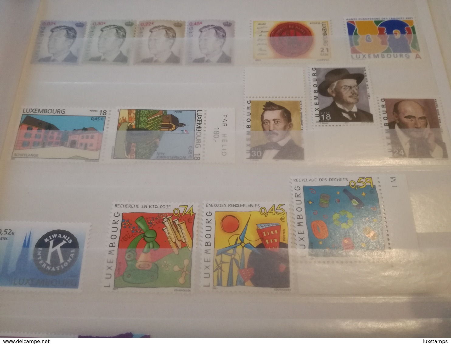 Luxembourg Lot 2001 Selection**/ MNH 1524-1529; 1539-1558 - Ongebruikt