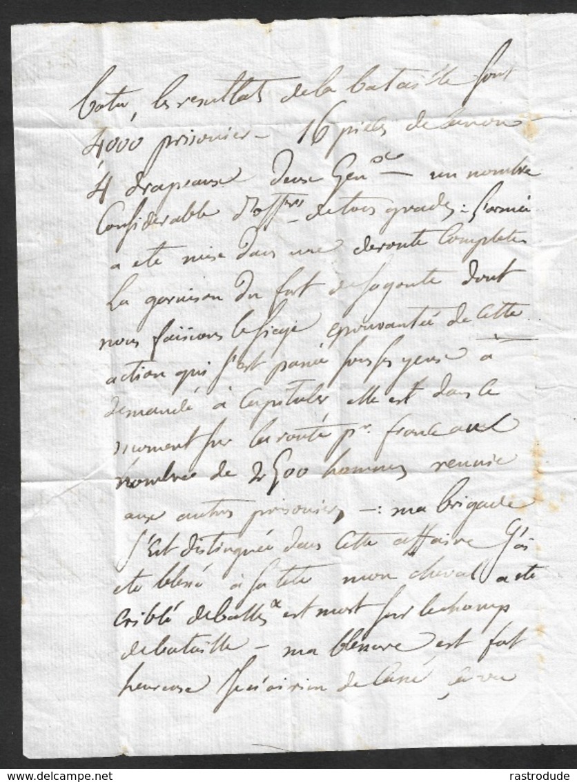 1811 - LAC - 64 OLERON - 28 Oct ALMENARA (ESPAGNE) Lettre D'un Soldat - Armee Française D'Aragon - Bat. Sagonte - 1801-1848: Précurseurs XIX