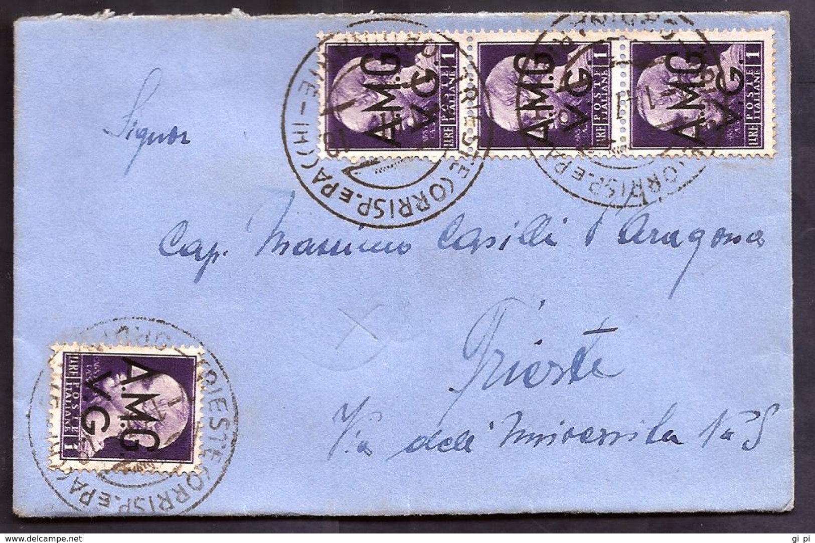 F5676  - LETTERINA PER CITTA - Poststempel