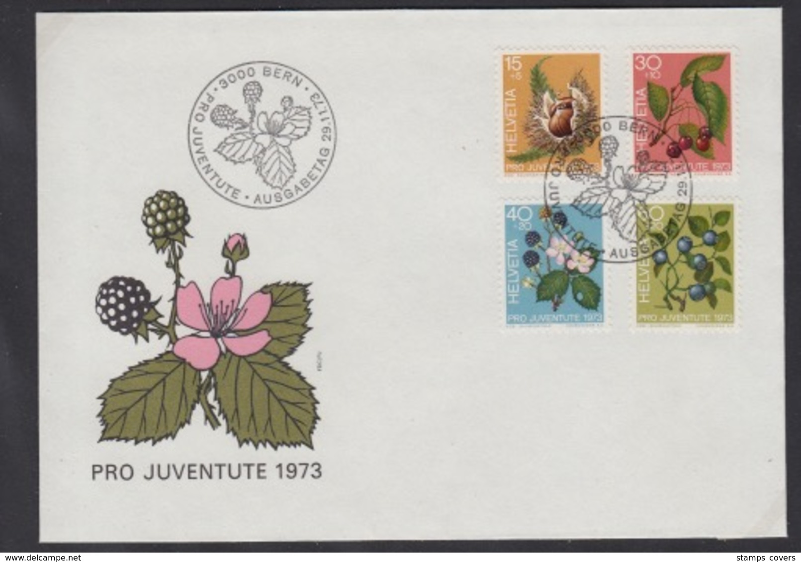 SUISSE FDC ZUMSTEIN 244/47 PRO JUVENTUTE - FDC