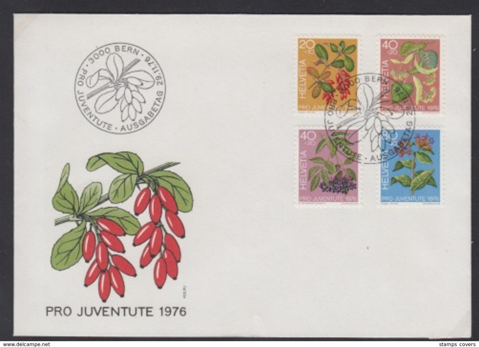 SUISSE FDC ZUMSTEIN 257/60 PRO JUVENTUTE - FDC