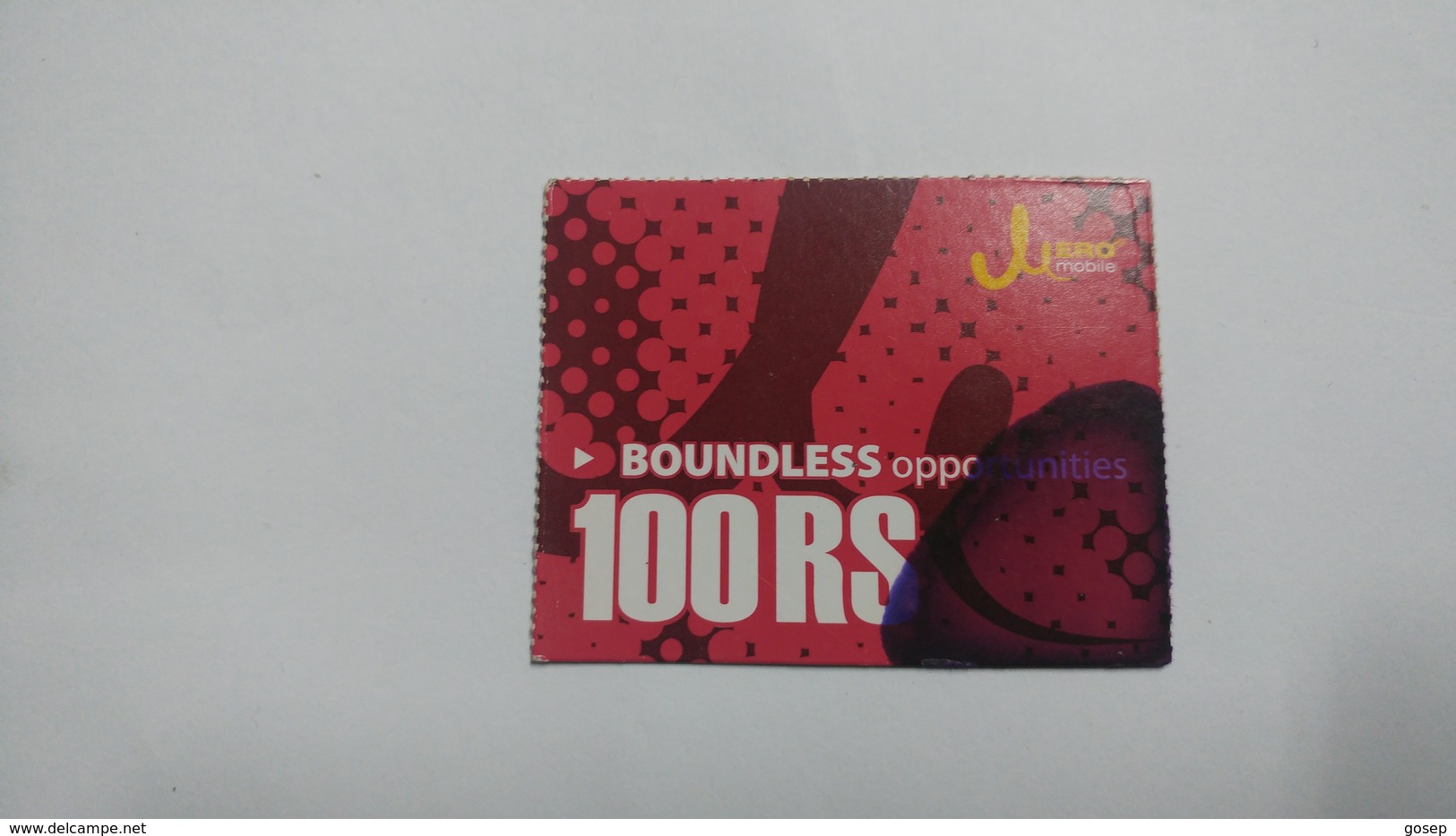 Nepal-JERO Mobile-boundless Opportunities-(rs.100)-(17)-(8026913648416)-(not Date Out Side)-used Card - Nepal