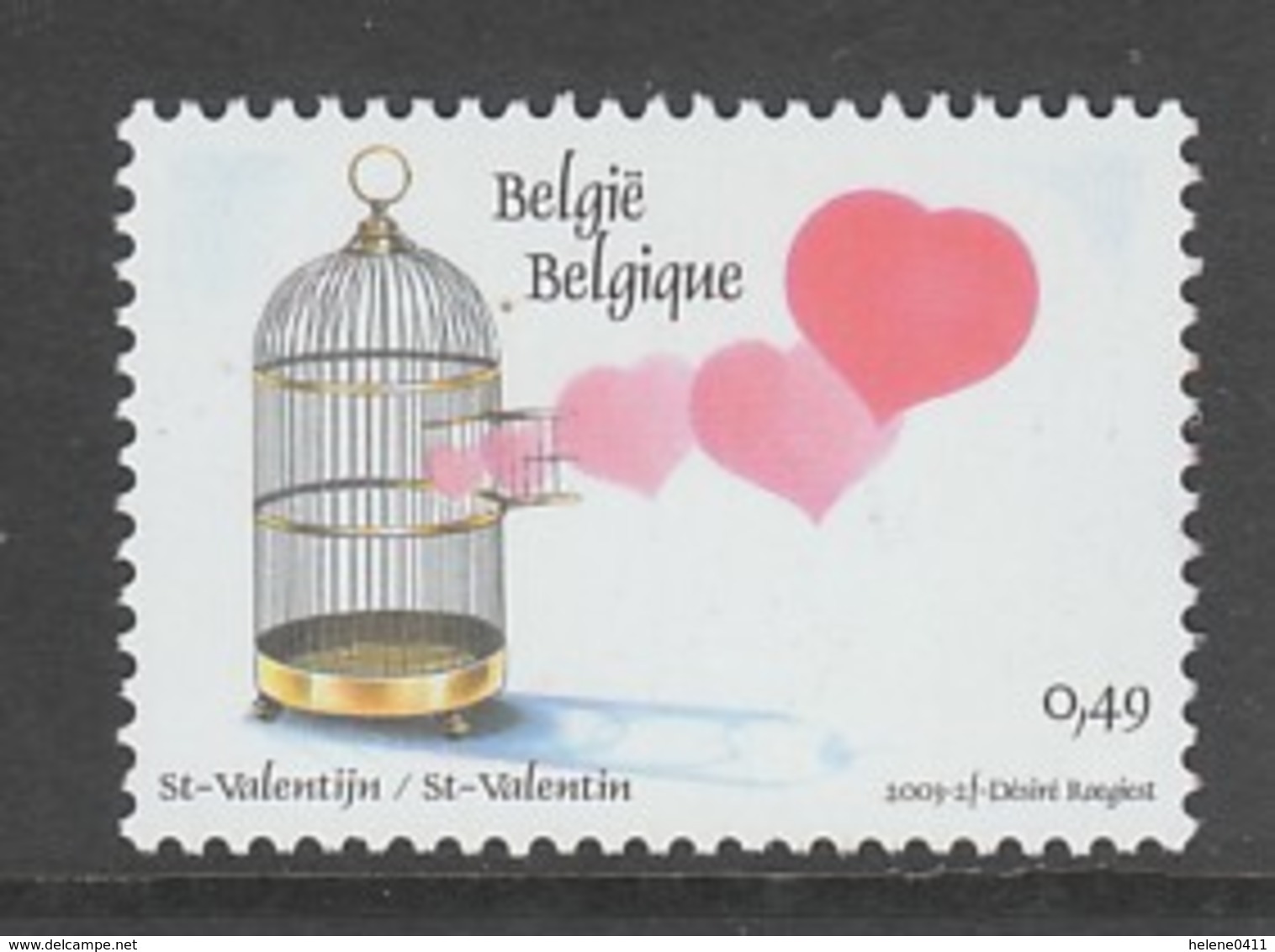 TIMBRE NEUF DE BELGIQUE - COUP DE COEUR POUR LA SAINT-VALENTIN N° Y&T 3148 - Autres & Non Classés