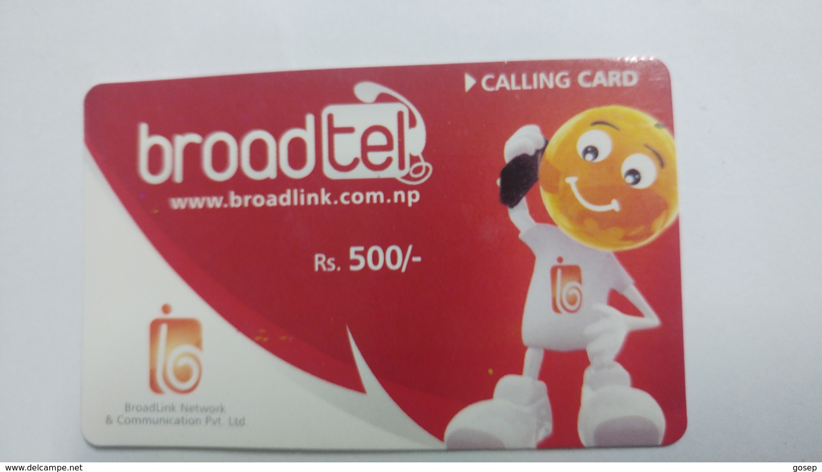 Nepal-BROAD TEL-(rs.500)-(21)-(1031806293)-(card Expires In 30 Day)-used Card - Nepal