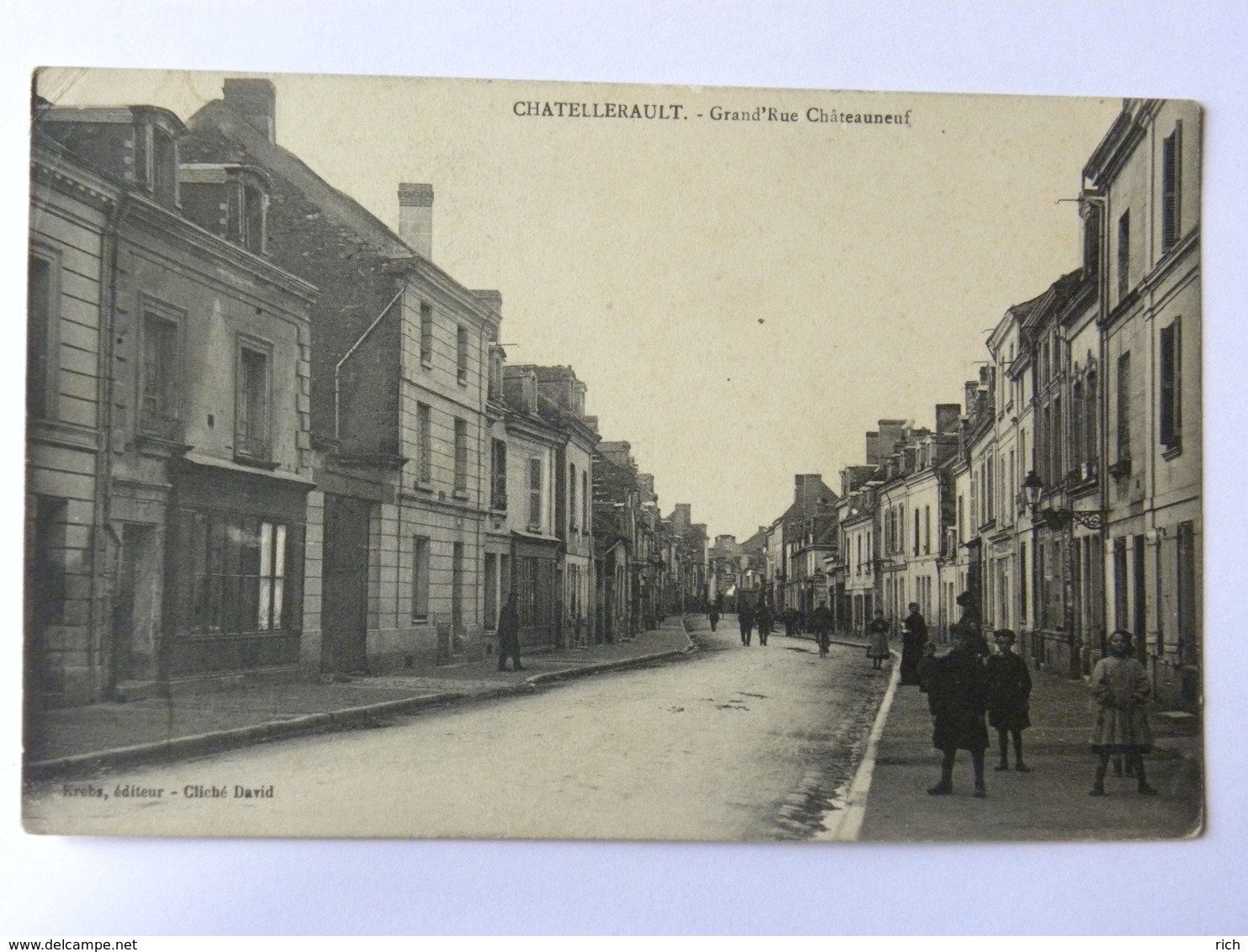 CPA (86) Vienne - CHATELLERAULT - Grand'Rue Châteauneuf - Chatellerault