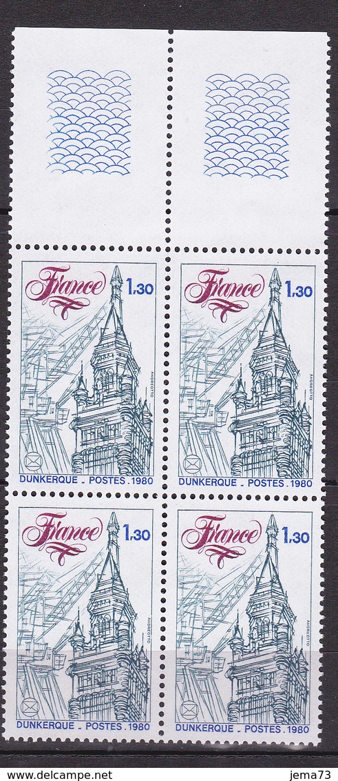 N° 2088 53ème Congrès La Fédération Philatélique à Dunkerque : Un Bloc De 4 Timbres Neuf Impeccable - Unused Stamps