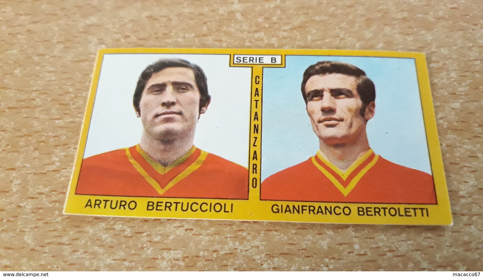 Figurina Calciatori Panini 1969/70 - Bertuccioli/Bertoletti - Edizione Italiana