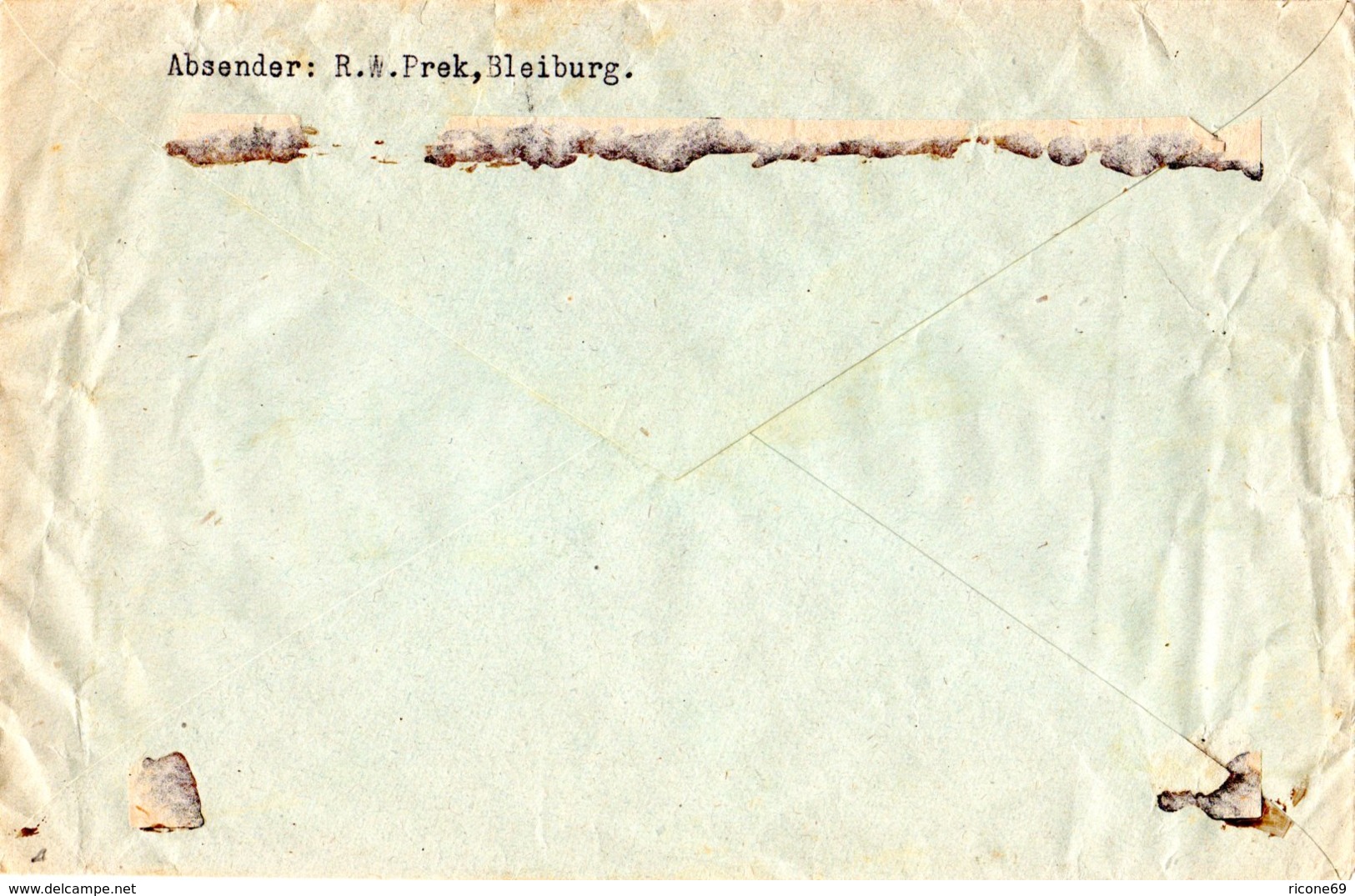 Österreich 1923, Kpl. Ausgabe Auf Einschreiben-Rückschein Brief V. Bleiburg - Lettres & Documents