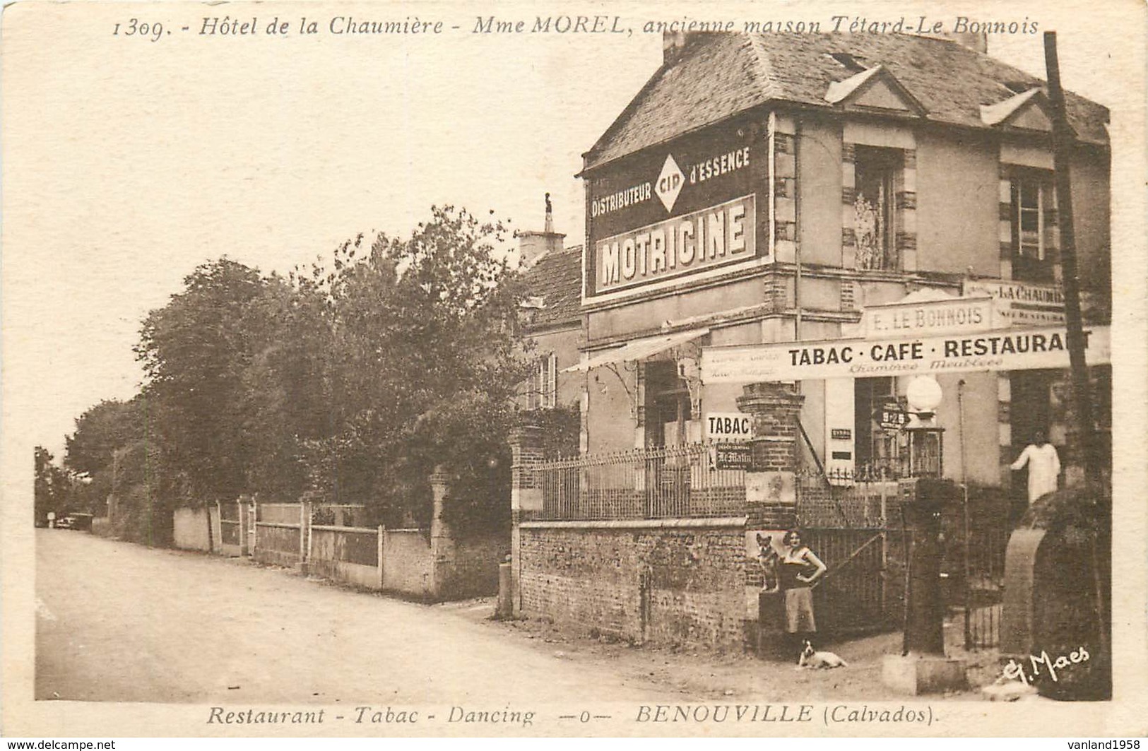 BENOUVILLE-hôtel De La Chaumière-restaurant Tabac Dancing - Autres & Non Classés