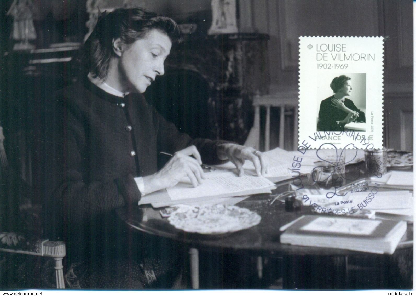 CM-Carte Maximum Card # France-2019 #  Louise De Vilmorin (1901-1969)  Femme De Lettres ,Verrières-le-Buisson - 2010-2019