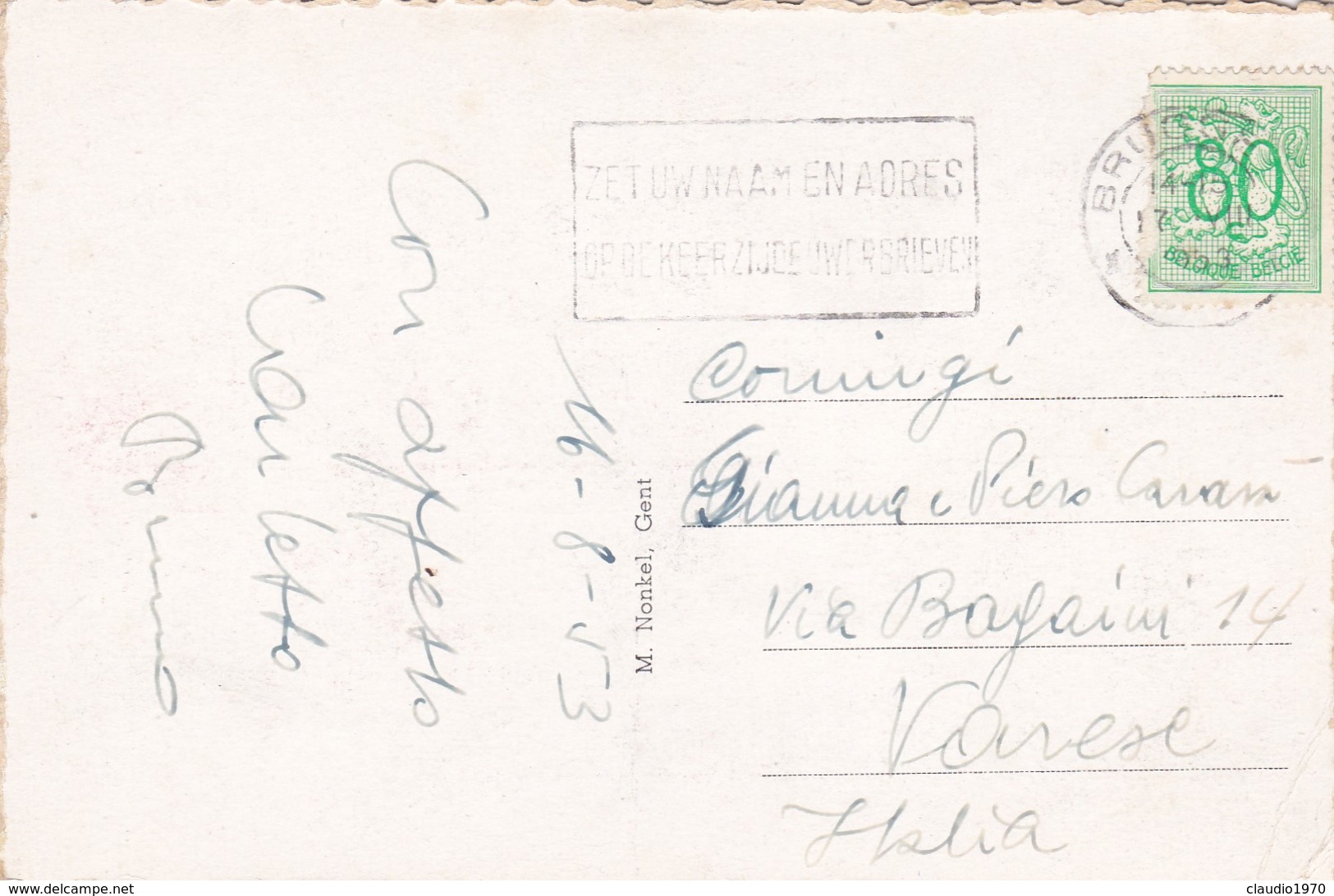 CARTOLINA - POSTCARD - BELGIO - GENT - ALGEMEEN ZICHT MET ST- NIKLAASKERK - Gent