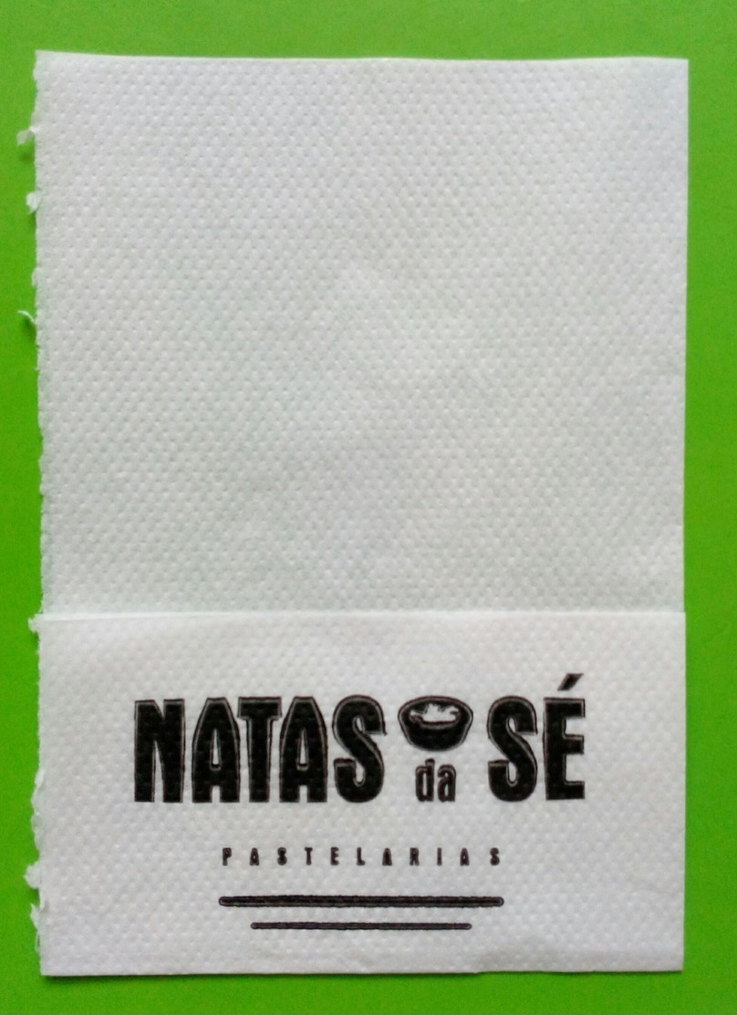 Servilleta,serviette .Natas Pastelaria. Braga.Portugal - Servilletas Publicitarias