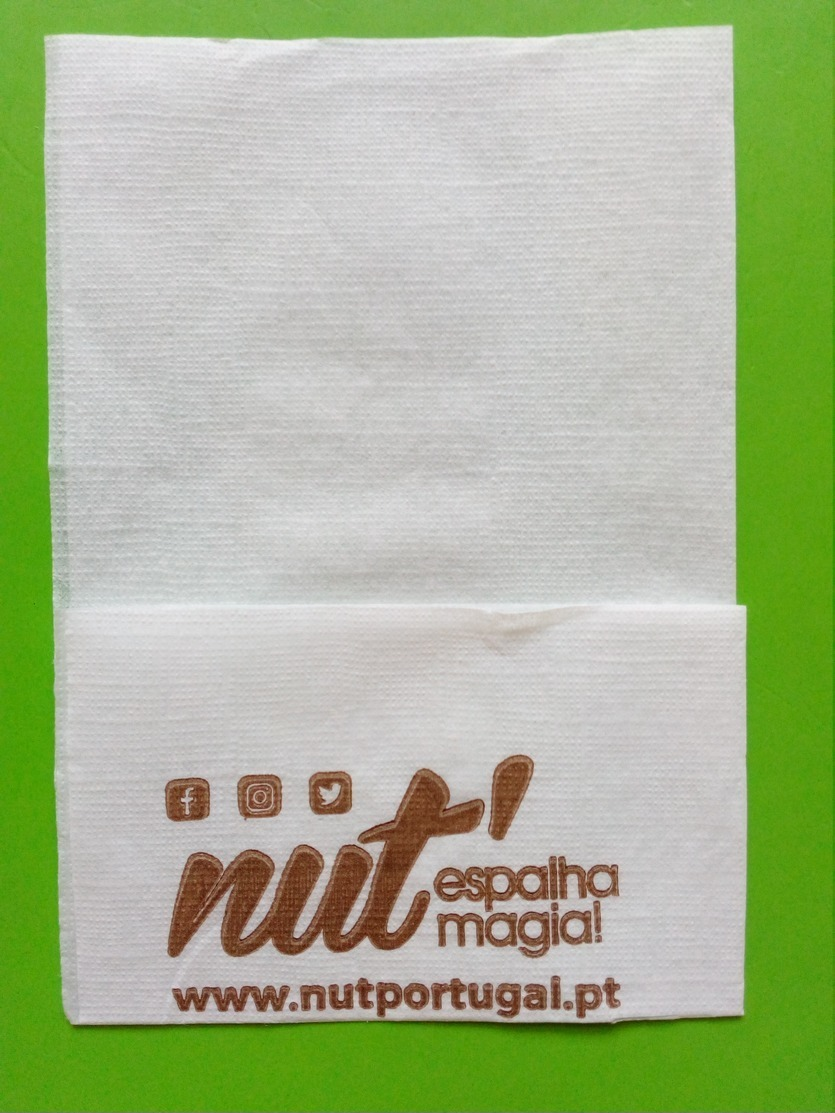 Servilleta,serviette .Nut,espalha Magia.Portugal - Company Logo Napkins