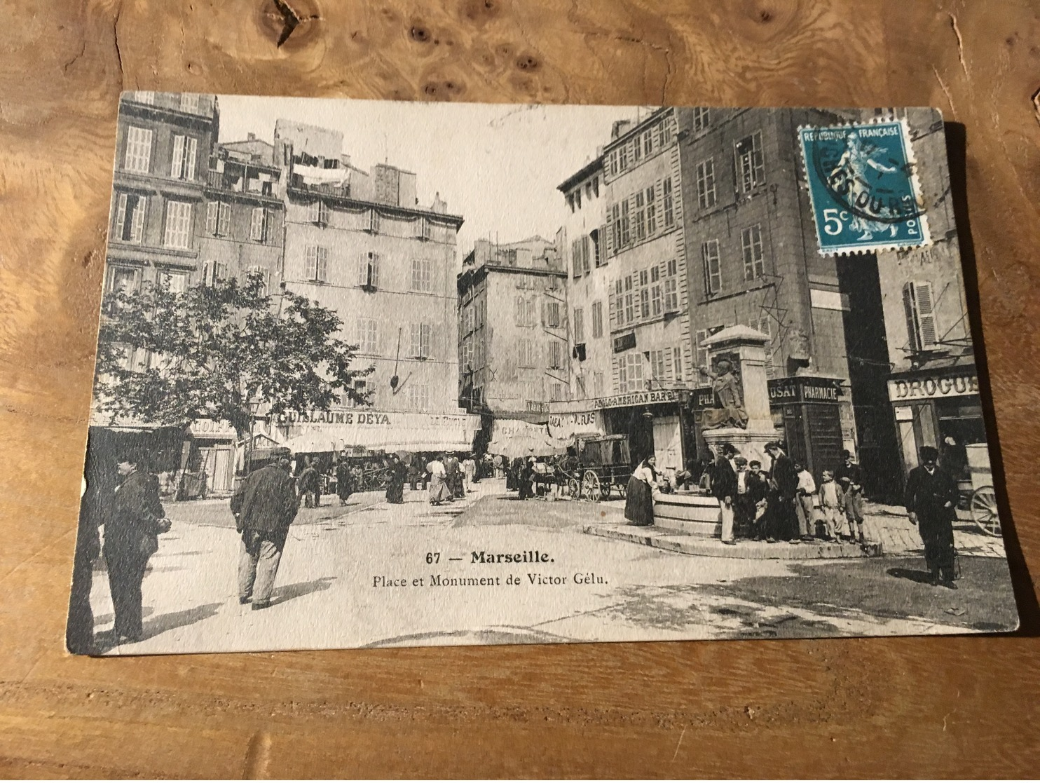 280/ MARSEILLE PLACE ET MONUMENT DE VICTOR GELU - Sin Clasificación