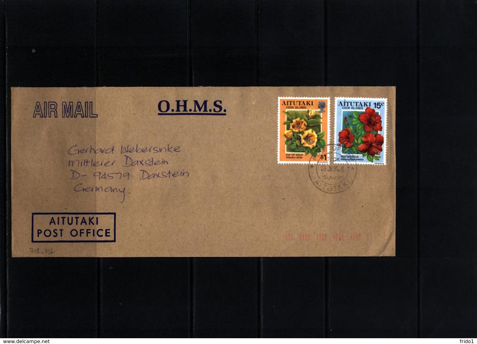 Aitutaki 1994 Interesting Airmail Letter - Aitutaki