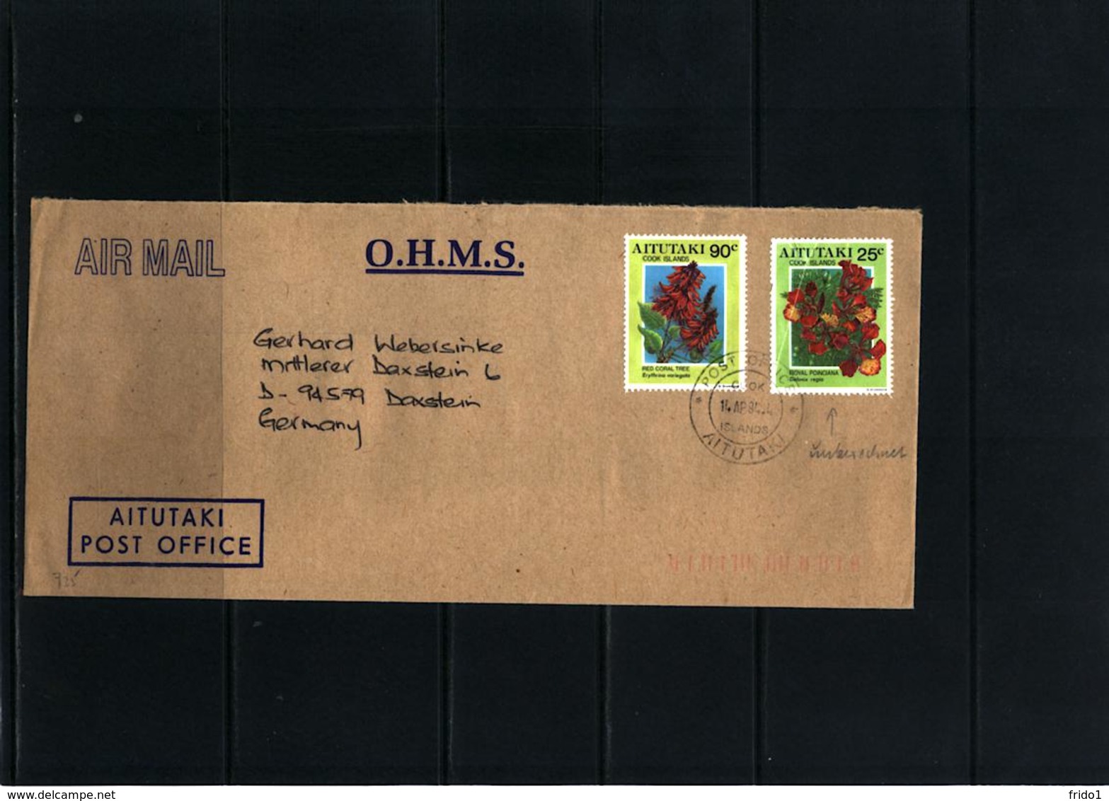 Aitutaki 1994 Interesting Airmail Letter - Aitutaki