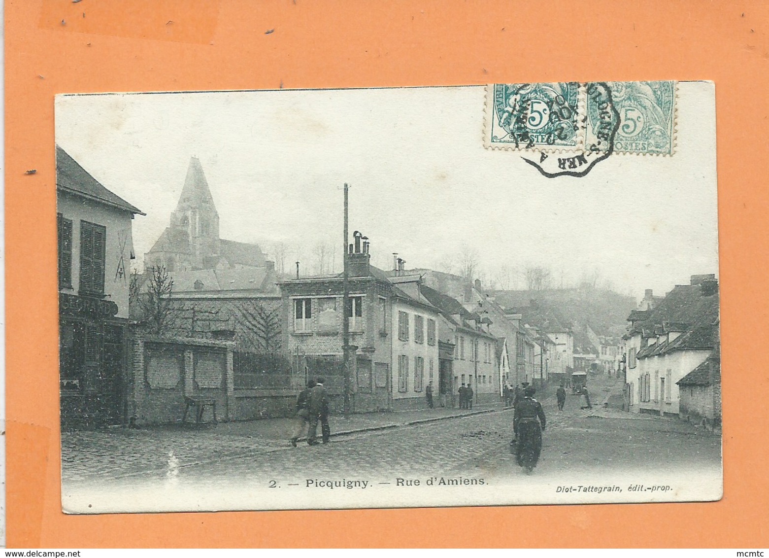 CPA - Picquigny  - Rue D'Amiens - Picquigny