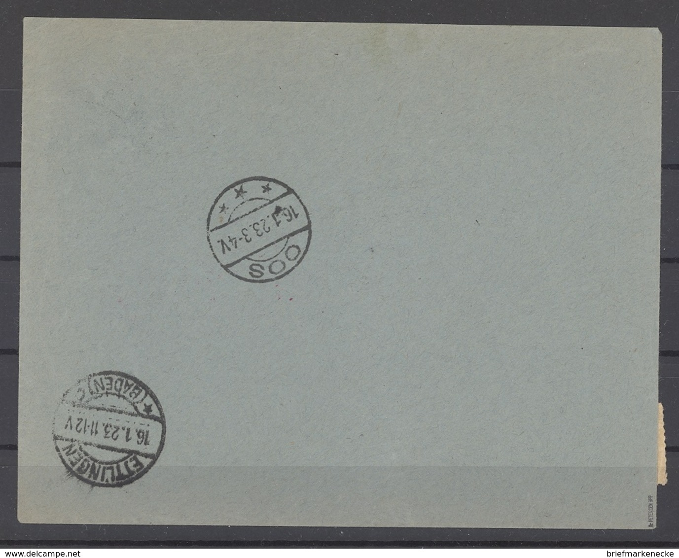 Memel, R - Brief 1923 MiF Memel Nach Oos Und Ettlingen Gp. BPP (26052) - Lettres & Documents