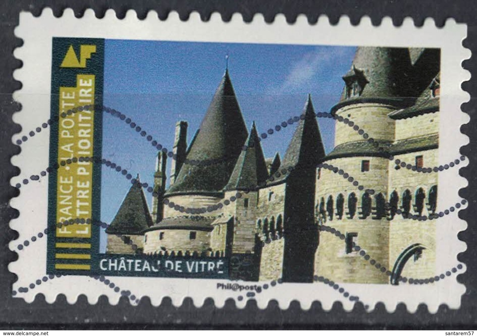 France 2019 Oblitéré Used Histoire De Styles Architecture Château De Vitré - Oblitérés