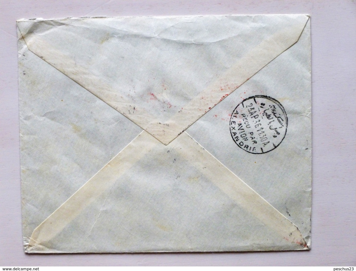 SUISSE / SCHWEIZ / SWITZERLAND // 21.IV.1936, Air Mail Cover, ZÜRICH => ALEXANDRIA - EGYPT - Altri & Non Classificati