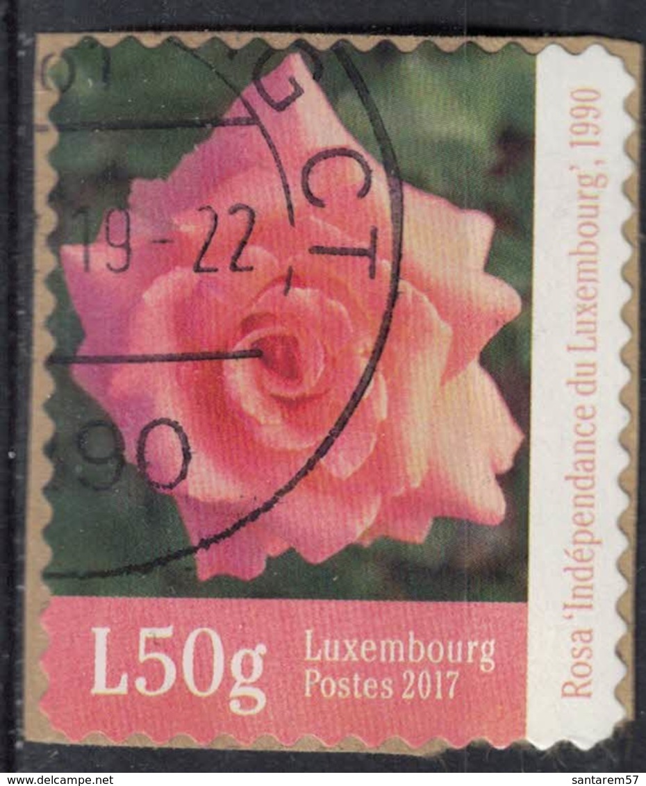 Luxembourg 2017 Oblitéré Used Fleur Rose Indépendance Du Luxembourg SU - Oblitérés