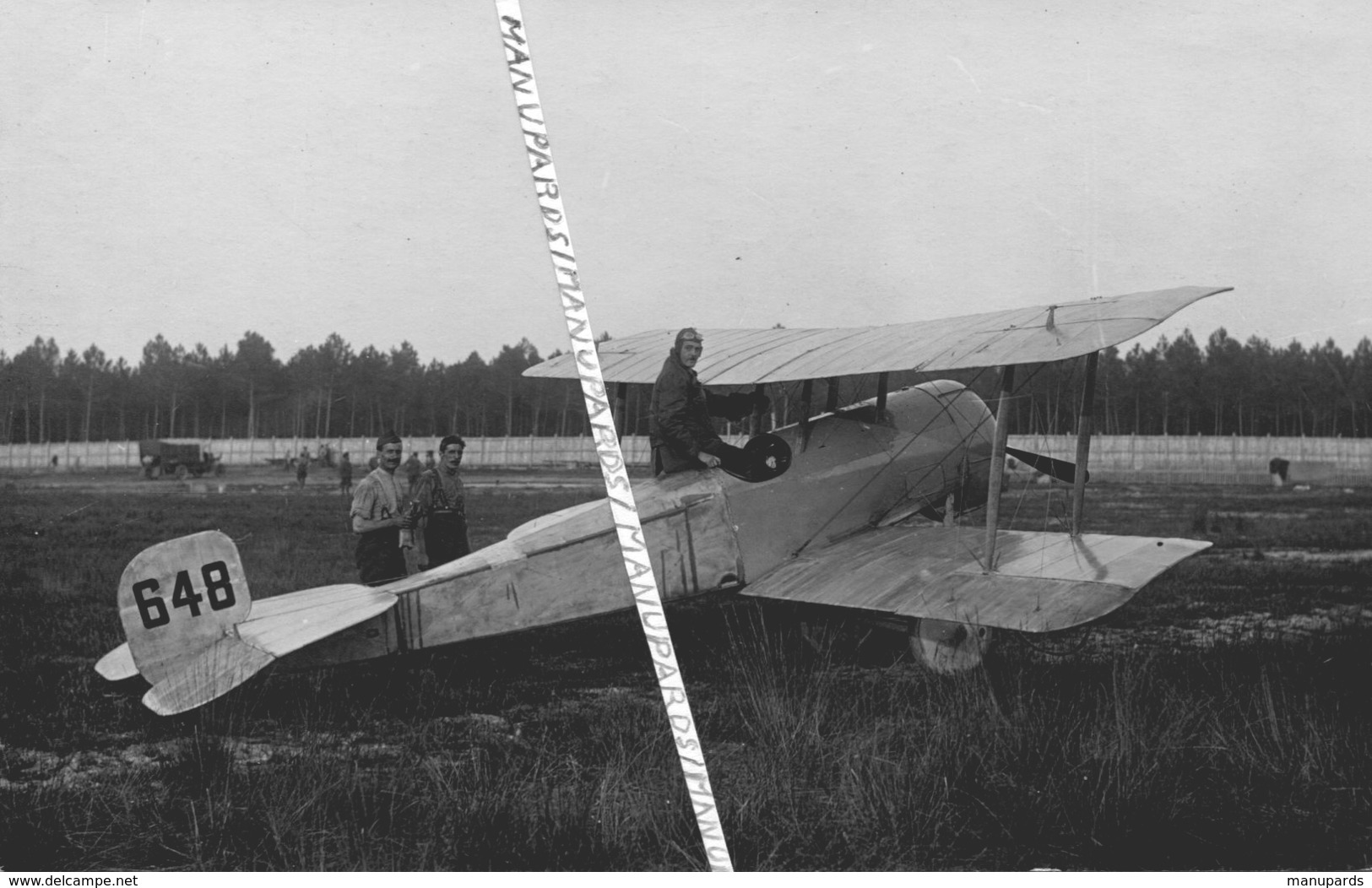 CARTE PHOTO / AVION / BRISTOL SCOUT B / 648 / COMPTOIR PHOTO DE L' OUEST - LE MANS - Aviation