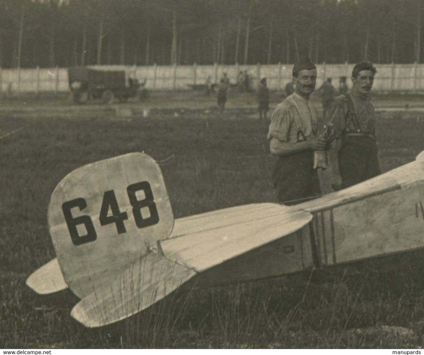 CARTE PHOTO / AVION / BRISTOL SCOUT B / 648 / COMPTOIR PHOTO DE L' OUEST - LE MANS