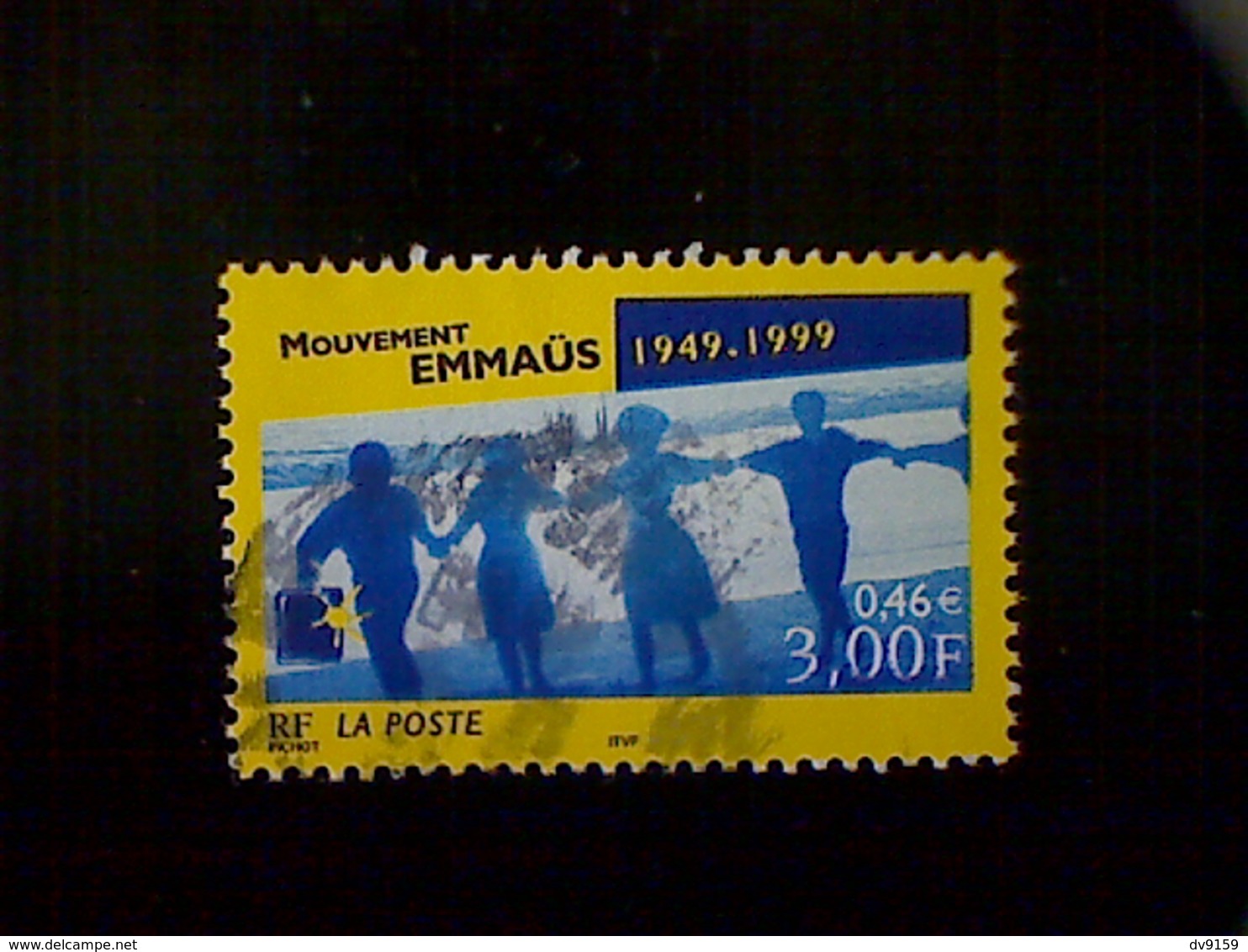 France, Scott #2739, Used (o), 1999, Movement Emmaüs, 3f/.46e, Blue And Yellow - Used Stamps