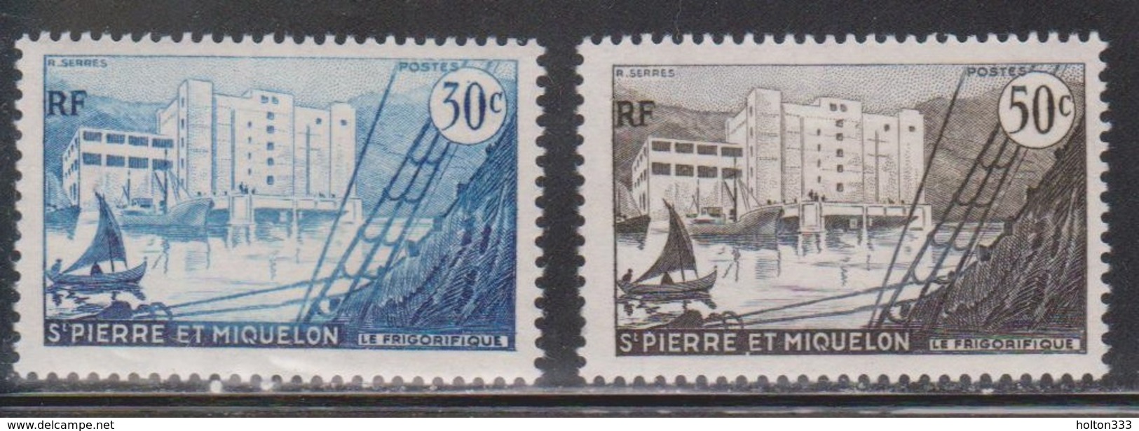 ST PIERRE ET MIQUELON Scott # 346-7 MH - Unused Stamps