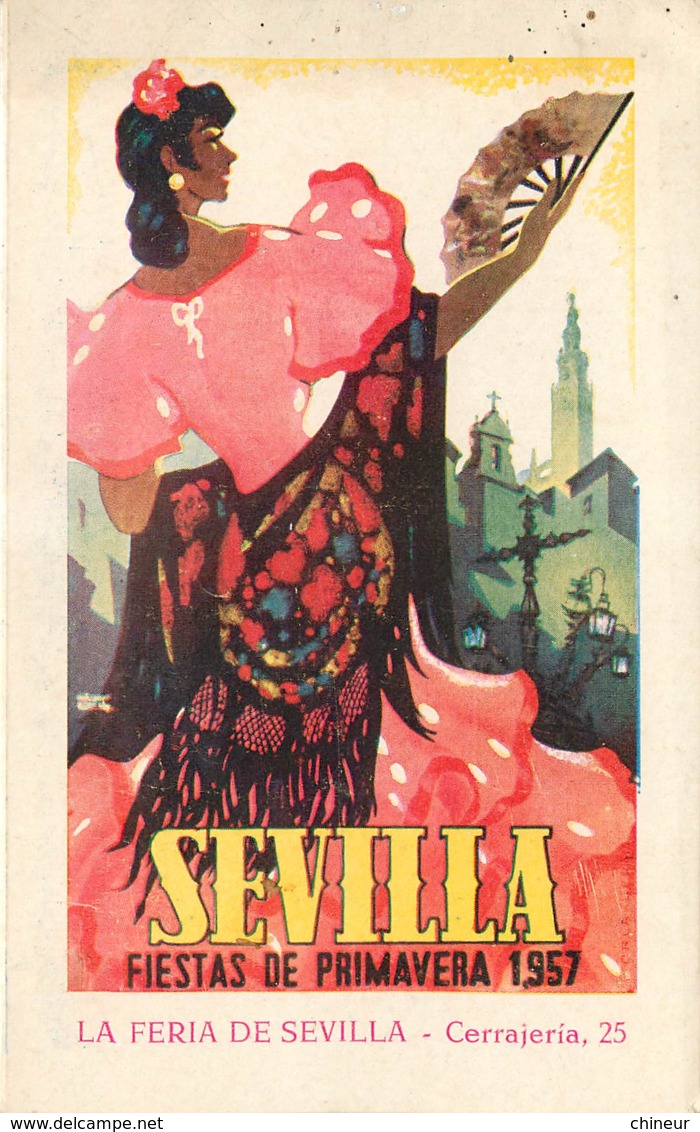 Espagne Sevilla Fiestas De Primavera 1957 La Feria De Sevilla Cerrajeria 25 - Non Classés