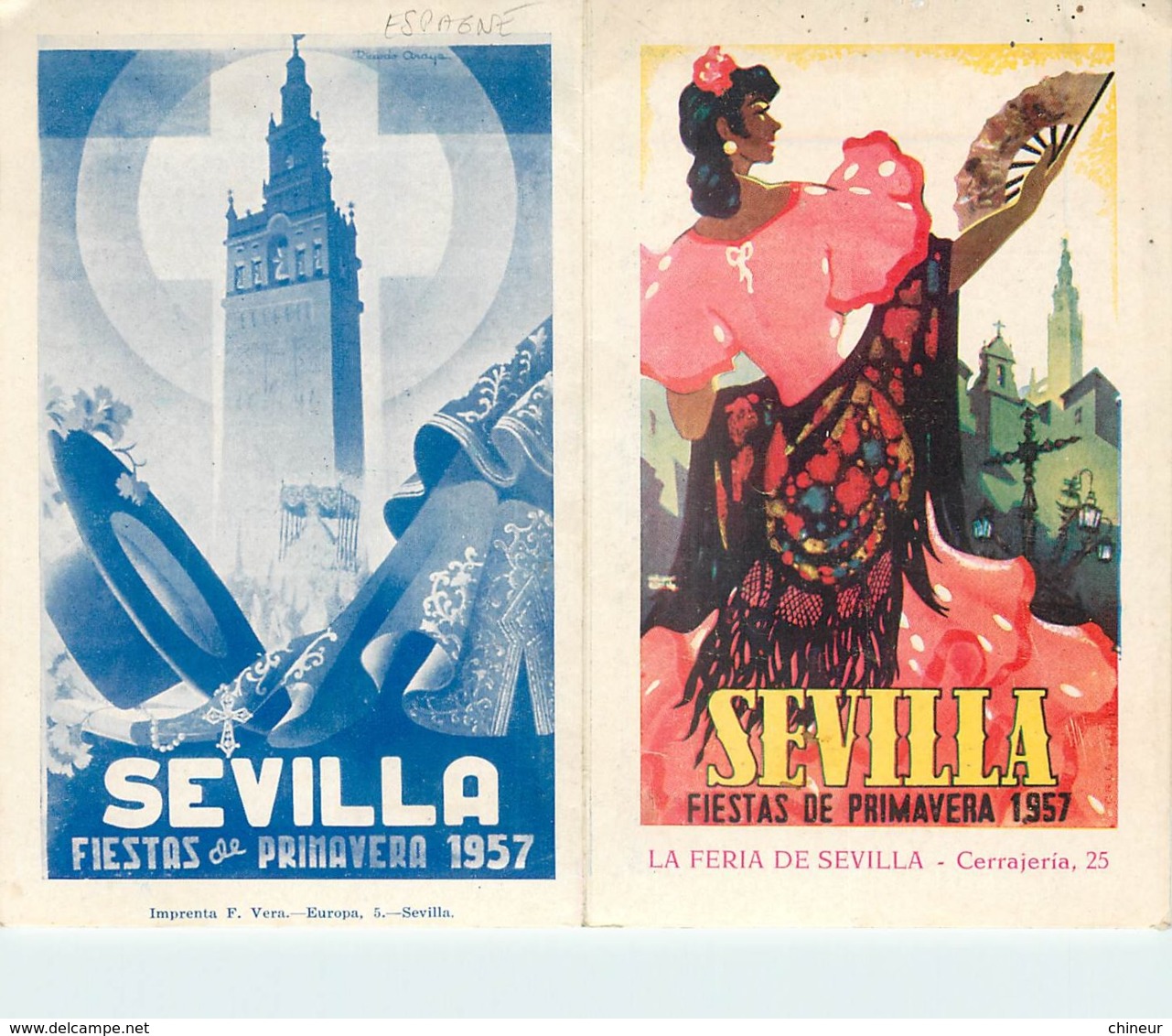 Espagne Sevilla Fiestas De Primavera 1957 La Feria De Sevilla Cerrajeria 25 - Zonder Classificatie