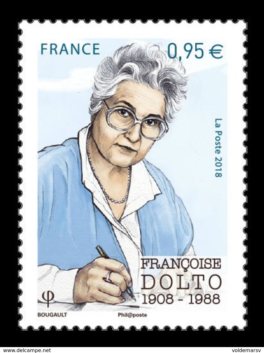 France 2018 Mih. 7185 Medicine. Pediatrician And Psychoanalyst Francoise Dolto MNH ** - Neufs