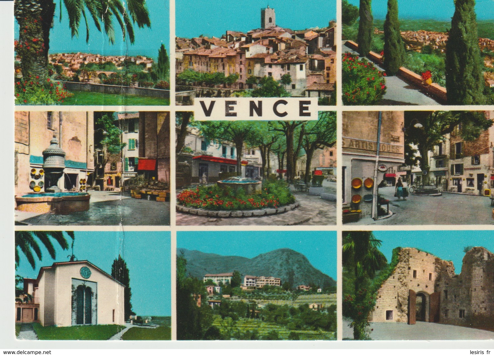 C. P. - PHOTO - SOUVENIR DE VENCE - 9 VUES - S. E. P. T. - 88/126 - Vence