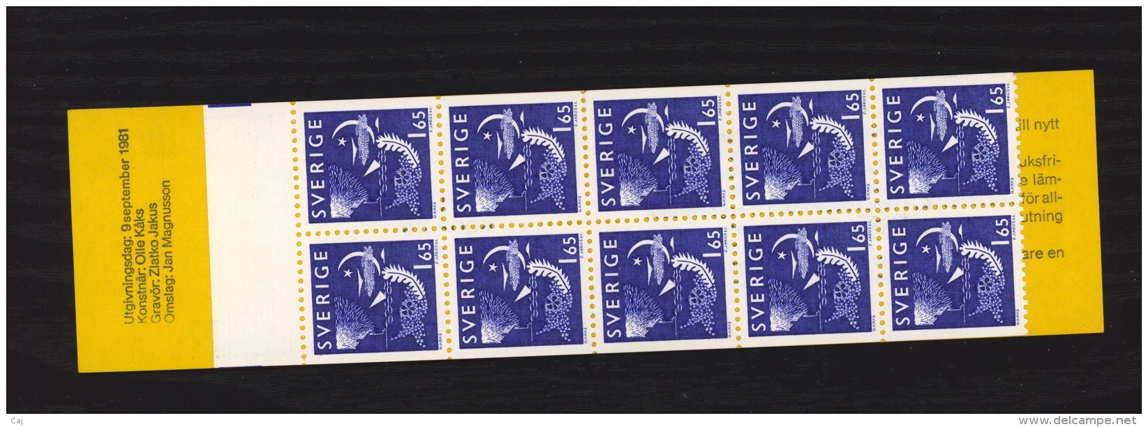 CA076 -  Suède -  Carnets  :  Yv  C  1142  ** - 1981-..