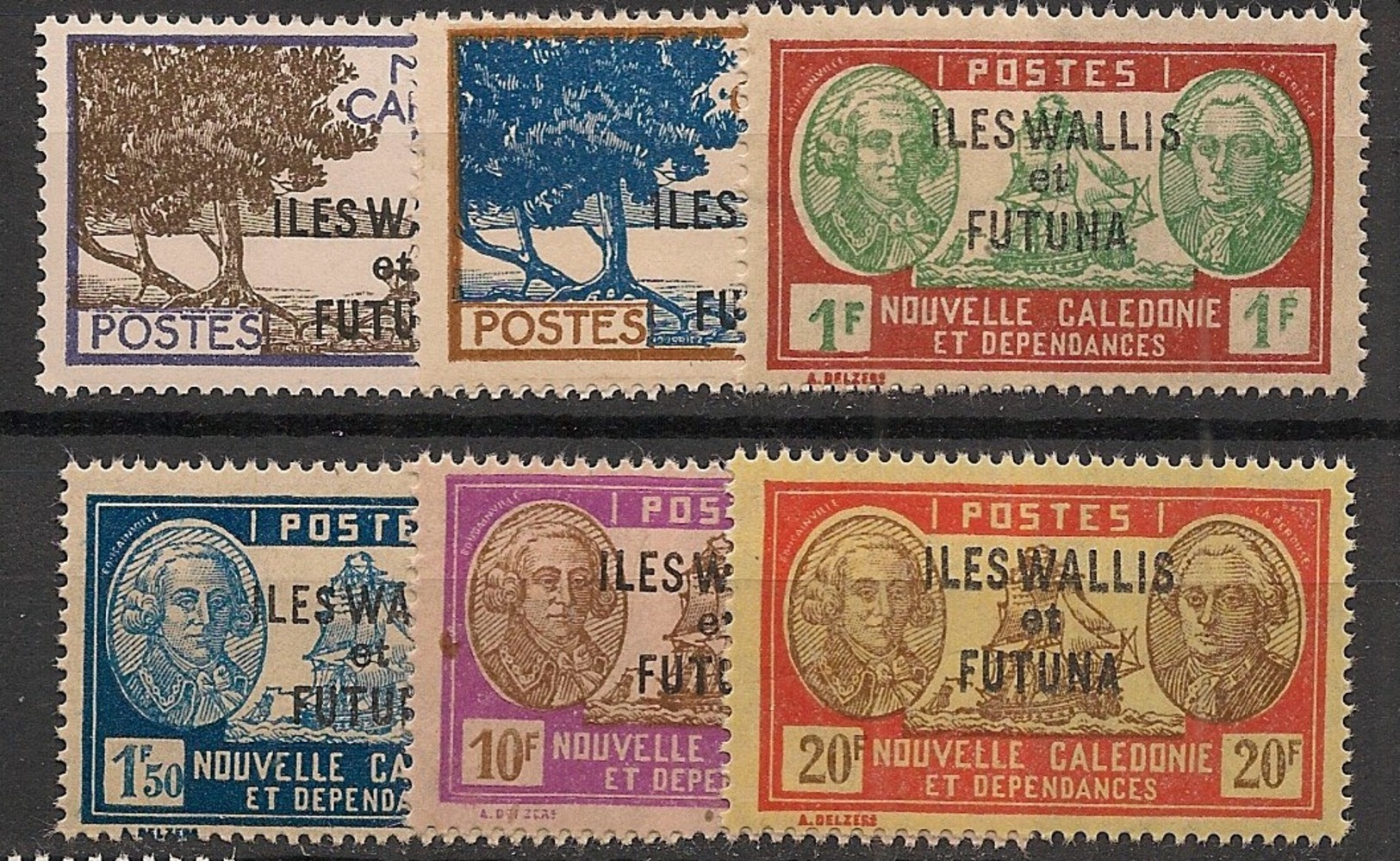 Wallis Et Futuna - 1944 - N°Yv. 125 à 130 - Série Complète - Neuf Luxe ** / MNH / Postfrisch - Unused Stamps