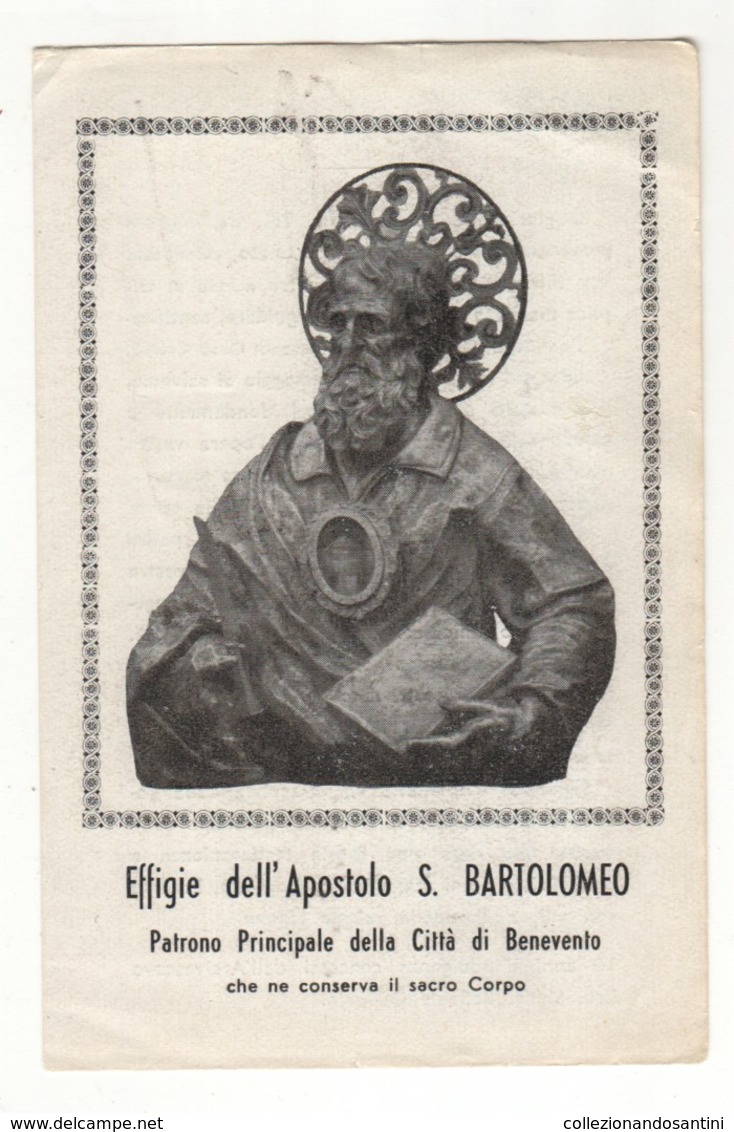 Santino Antico San Bartolomeo Apostolo Da Benevento - Religione & Esoterismo