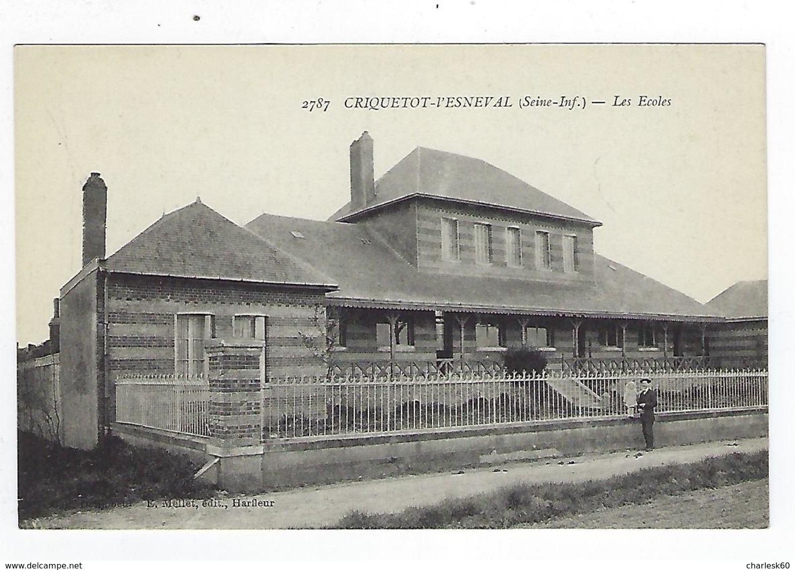 CPA - 76 - Criquetot L'Esneval - Les Écoles - École - Mellet - Harfleur - Goderville - Criquetot L'Esneval