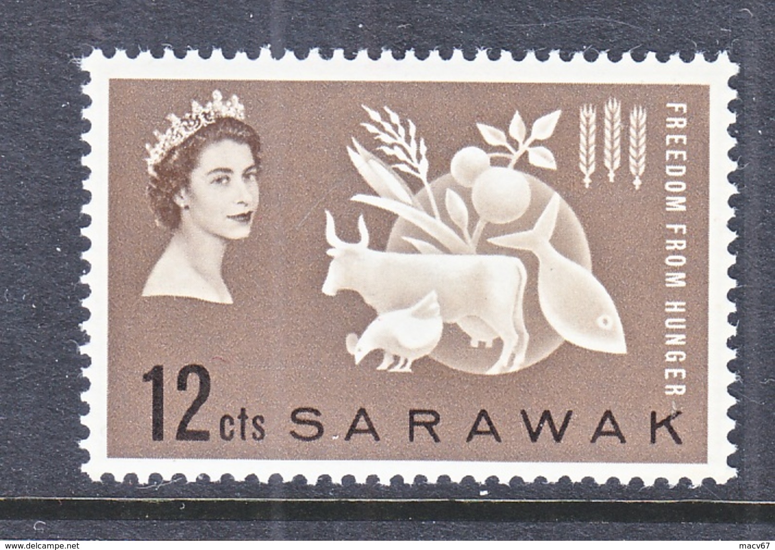 SARAWAK  212    *    FREEDOM  FROM  HUNGER - Sarawak (...-1963)