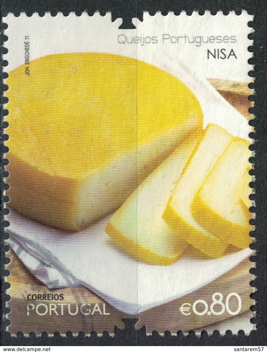 Portugal 2011 Oblitéré Used Queijos De Portugal Fromage De Nisa - Oblitérés