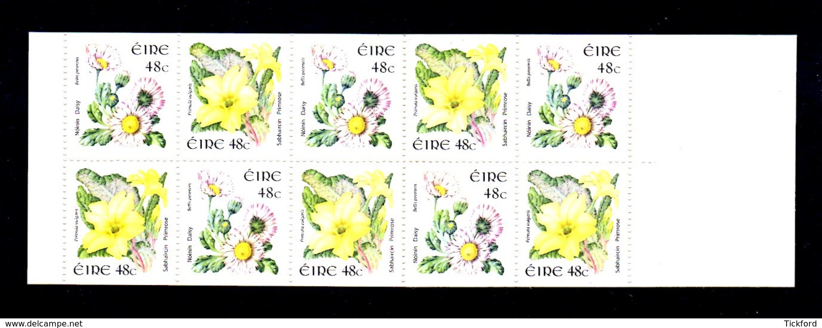 IRLANDE 2004 - CARNET Yvert C1609 - NEUF** MNH - Série Courante, Flore, Fleurs, Flowers - Carnets